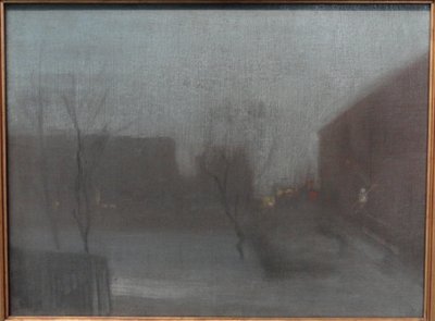 Notturno - Trafalgar Square, Chelsea da James Abbott McNeill Whistler